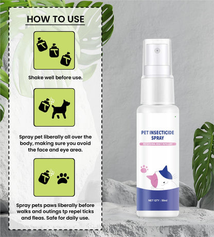 Pet Insecticide Deodorant Spray (Pack of 2)